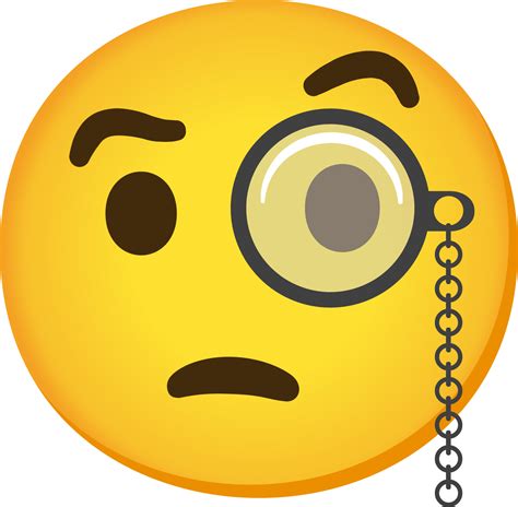 Face With Monocle Emoji Download For Free Iconduck
