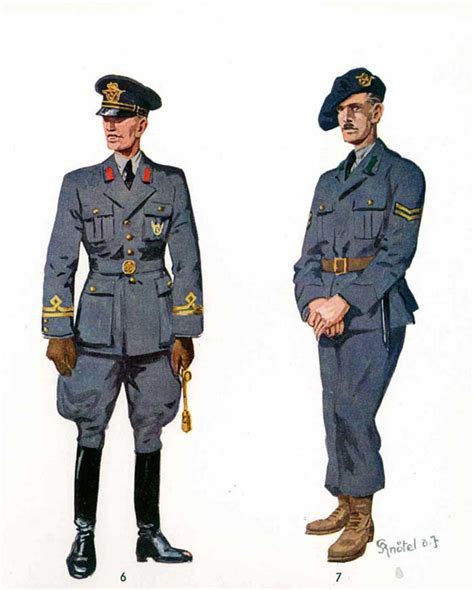 Romanian Air Force Uniforms Early Ww2 Vintage Balkans