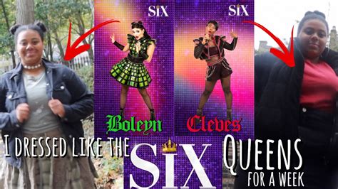 i dressed inspired by the six queens for a week youtube