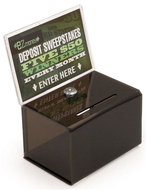 Suggestion Box With Lock Custom Header And Keys Included