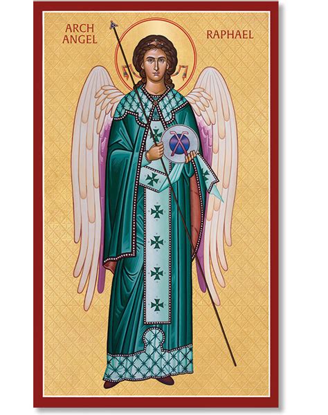 Icons Of The Holy Angels Archangel Raphael Icon Monastery Icons