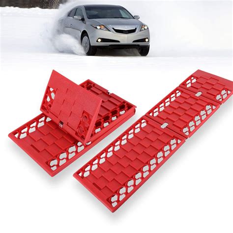 Vaygway Car Snow Traction Mat All Weather Foldable Tire Grip
