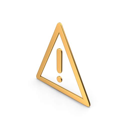 Triangle Warning Sign Gold Png Images And Psds For Download Pixelsquid