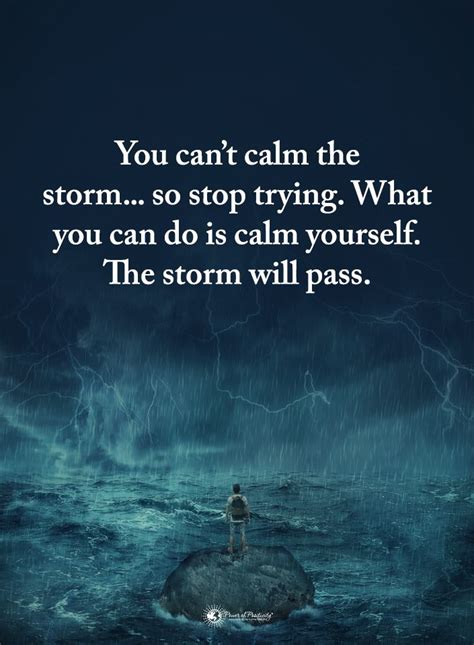 You Cant Calm The Stormso Stop Trying What You Can Do Is Calm Yourself The Storm Will