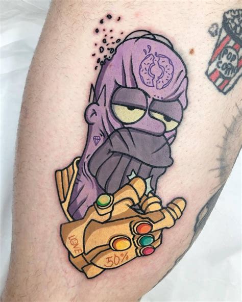 The Simpsons By Josep Canti Cartoon Character Tattoos Cartoon Tattoos