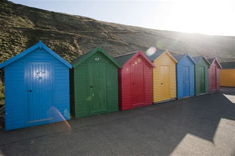 Brightly Coloured Beach Huts In Whitby 7773 Stockarch Free Stock