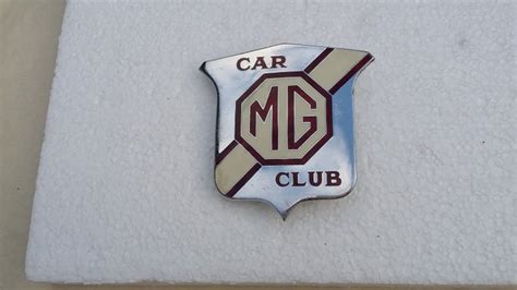 Mg Car Club Badge Emblem Vintage Art And Collectibles Collectibles