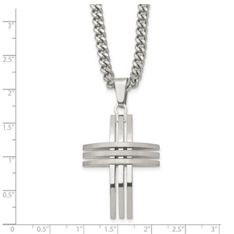 chisel stainless steel cross necklace chisel jewelry contemporary jewelry for men and women
