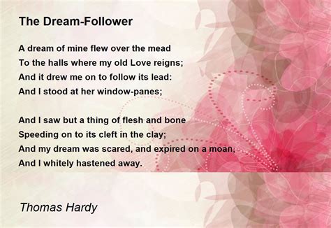 The Dream Follower Poem By Thomas Hardy Poem Hunter