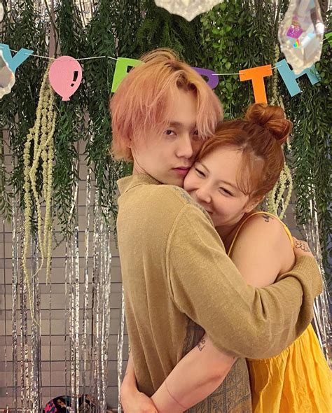 hyuna and dawn continue their love story for five years as they display their affection on