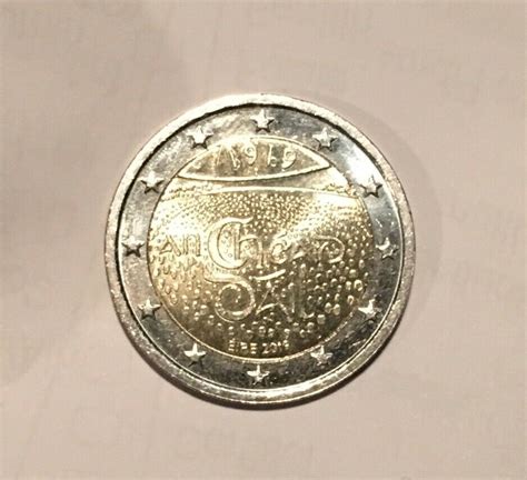 Irish 2 Euro Commemorative Coin An Chead Dail Coins Coins European