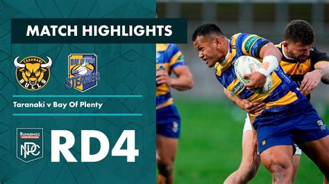 Rd 4 Highlights Taranaki V Bay Of Plenty Bunnings Npc 2023 Youtube