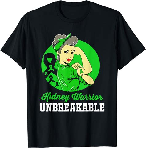 Kidney Warrior Unbreakable Kidney Disease For Women T Shirt