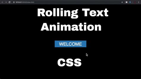 Rolling Text Animation Html And Css Tutorial For Beginners Youtube
