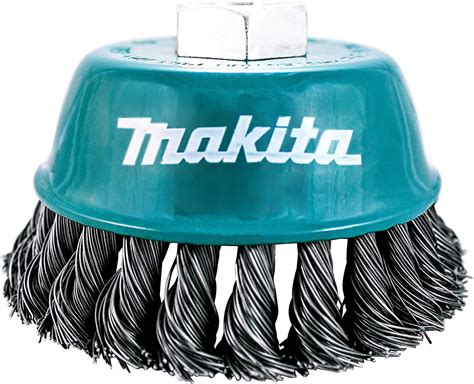 Makita Piece Inch Knotted Wire Cup Brush For Grinders Heavy Duty Conditioning For Metal