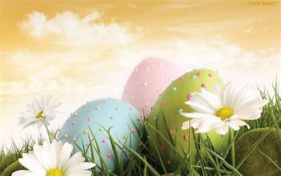 Easter Happy Wallpapers Spring Sunday Desktop Eggs