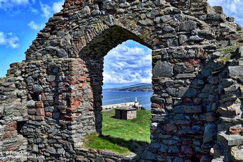 Inside Peel Castle Looking Out Manx Scenes Photography
