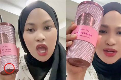 Wanita Berang ‘rhinestones Tumbler Lisa Blackpink Dah Terkopek Dahlah