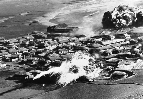 Napalm Bomb Attack In Korea May 1951