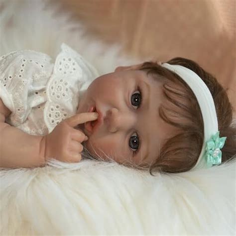 Reborn Baby Dolls Real Saskia Replica Inch Newborn Girl Doll With