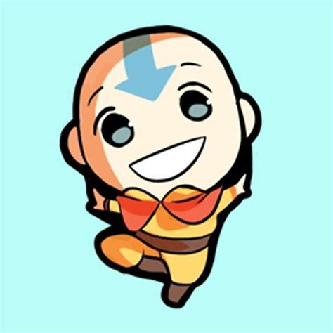 Avatar The Last Air Bender Aang Chibi Sticker By Xiaokoong Avatar
