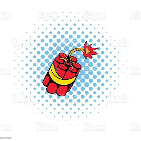 Red Dynamite Sticks Icon Comics Style Stock Illustration Download