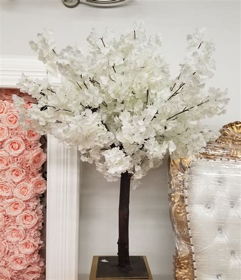 Artificial White Cherry Blossom Tree All Seasons Party Linen Rental