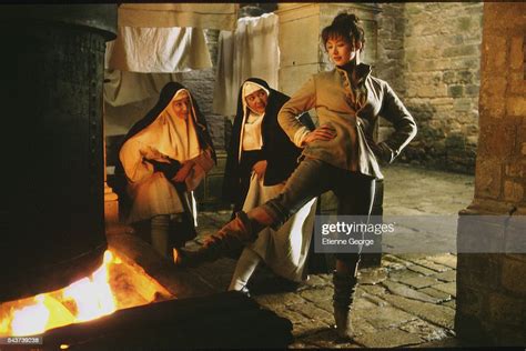 French Actress Sophie Marceau On The Set Of The Film La Fille De