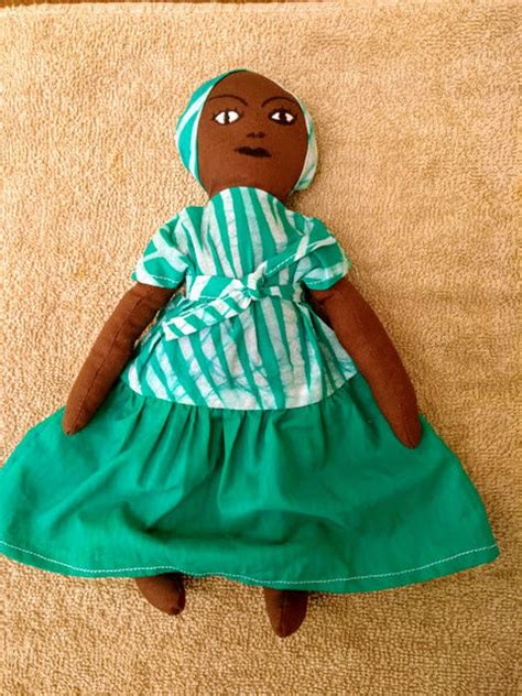 Caribbean Cloth Doll Handmade Folk Art Hand Sewn Doll Etsy