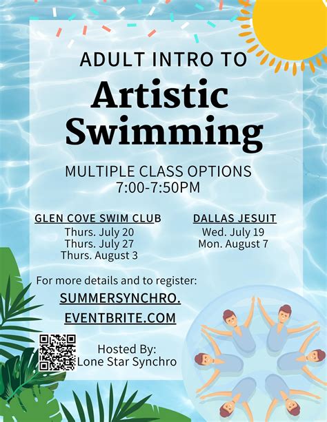 Jul 19 Artistic Swimming Adult Beginner Classes Summer 2023 Dallas Tx Patch