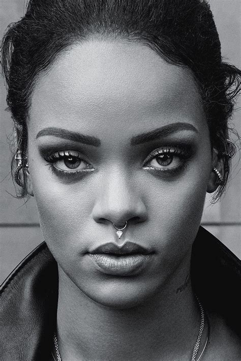 Rihanna 2016 Face Black White Poster In 2019 Hot Posters Rihanna