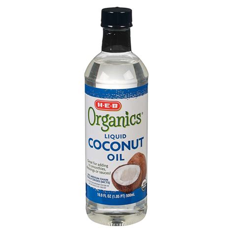 H E B Organics Liquid Coconut Oil Shop Oils At H E B