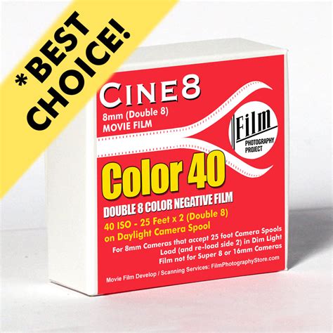 Double 8 Film Cine8 Color Negative 40 Daylight 25 Ft 40 Iso