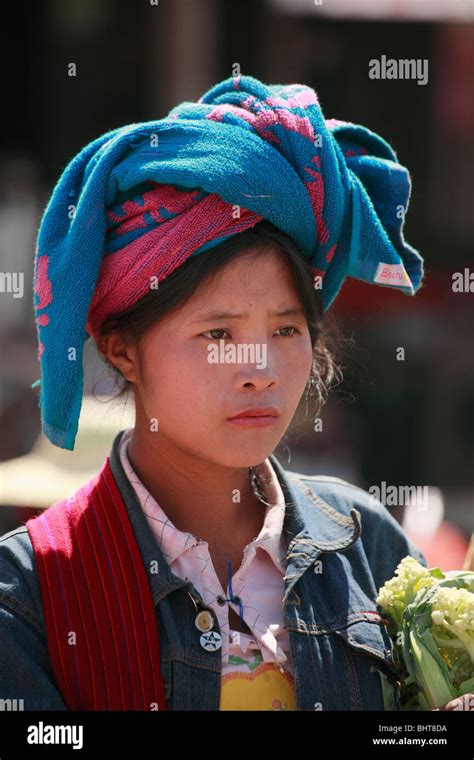 Myanmar Burma Nyaungshwe Shan Woman Portrait Tribal People Shan