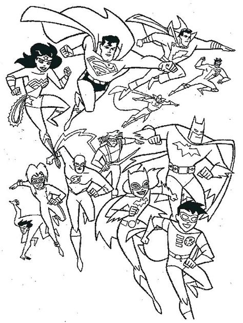 Dc Comics Coloring Pages At Free Printable Colorings