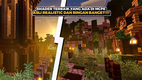 Shader Mcpe Paling Realistic Asli Ringan Banget Youtube