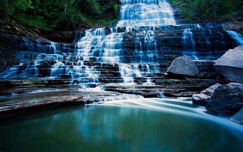 Albion Falls Ontario Canada 4k Ultra Hd Wallpaper Background Image