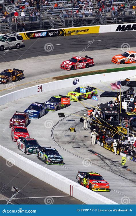 Nascar Gordon Leads Onto Pit Road Editorial Photography Image Of