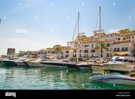 Puerto Banus Harbour Marbella Costa Del Sol Spain Stock Photo Alamy