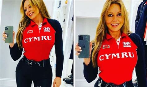 Carol Vorderman Shows Off Incredibly Curvy Figure As She Puts On