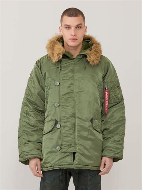 Alpha Industries N 3b Parka Long Extreme Cold Weather Sage Green