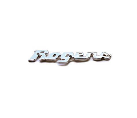 Rogers Script Logo Badge Drum Shop