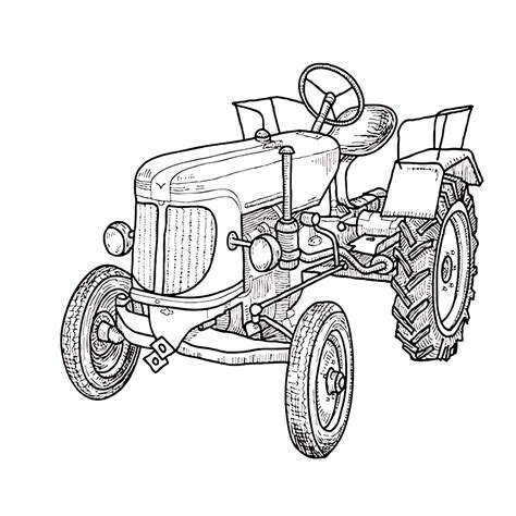 Tractor ford 3600 coloring page coloring pages kids cars 480 x 374 png pixel. Leuk voor kids - tractor-0006