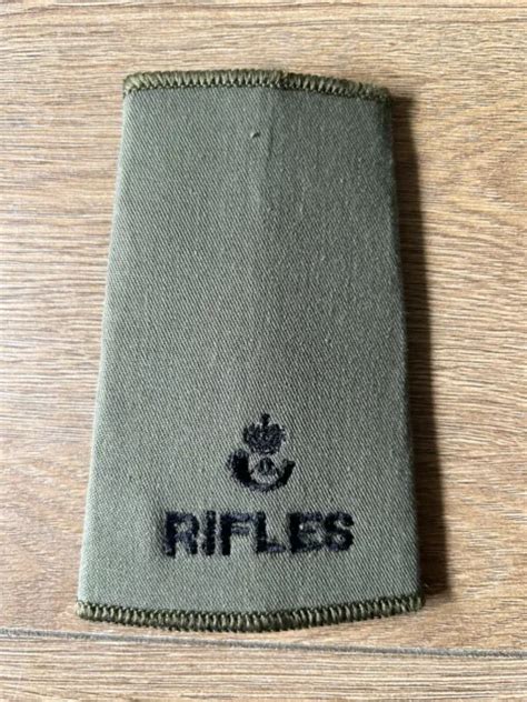 BRITISH ARMY RIFLES Regiment Old Style Rank Slide PicClick