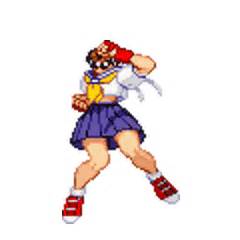 Kasugano Sakura Street Fighter Danbooru