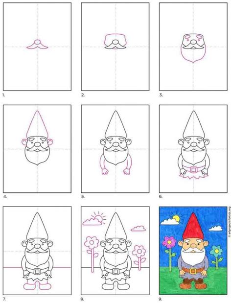 How To Draw A Gnome · Art Projects For Kids