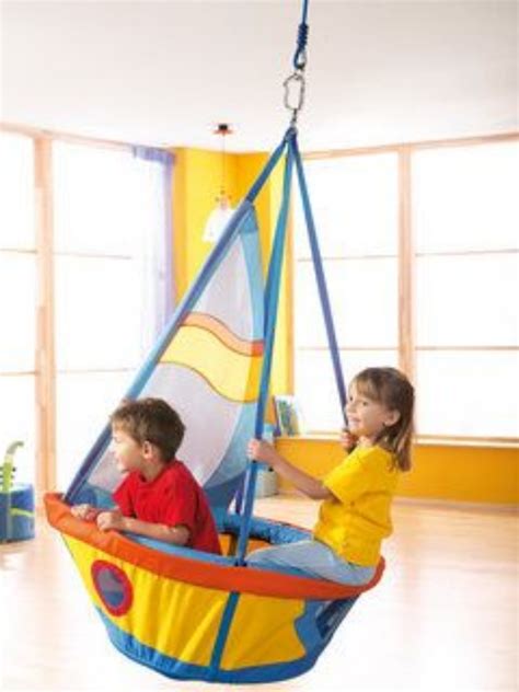 This swing set is awesome! Homemade-DIY-Swing-Ideas | Kids decor, Kids room, Indoor swing