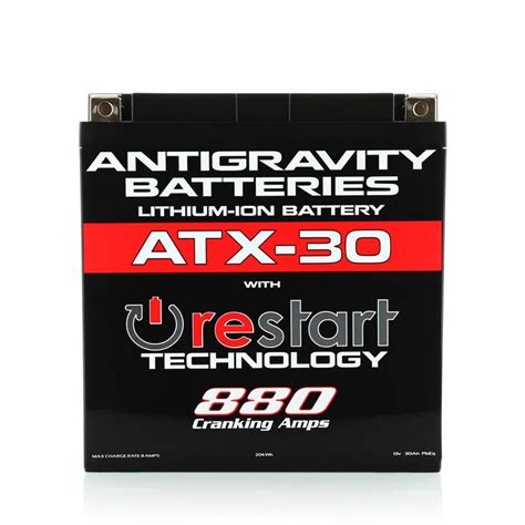 Antigravity Batteries Atx30 Re Start Lithium Battery Cali Raised Moto