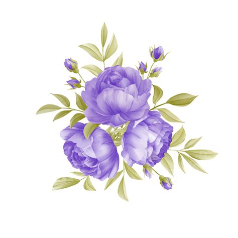 Purple Flower Bouquet Png Transparent Flower Bouquet With Purple
