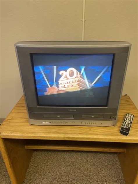 Toshiba Mw20f51 20and Tv Vcr Dvd Combo Retro Gaming Fst Pure Flat Tube